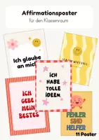 Vorschau - Poster - Affirmationsposter für den Klassenraum - Deckblatt