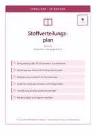 Vorschau - Lehrpläne/Lehrermaterial - Stoffverteilungsplan Deutsch 9 Realschule - Deckblatt