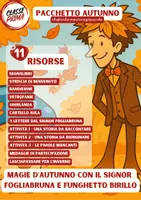 anteprima - Serie di lezioni - AUTUNNO - CLASSE PRIMA - FUNGHETTO BIRILLO E FOGLIABRUNA - Pagina di copertina