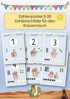 Vorschau - Poster - Zahlenplakate - Zahlenposter 0-20 - Deckblatt