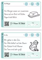 Vorschau - Fördermaterial/Inklusion - Kostenlos: Abschreibtexte mit Audio, differenziert – 3 Karten zum Testen | Deutsch A1, Grundschule - Seite 2