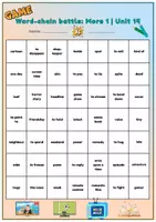 Vorschau - Spiele - More 1_Unit 13-15 - Vocabulary Game Word-chain battle - Seite 3