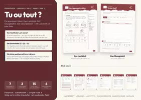 Vorschau - Stundenentwürfe - Gerundete Vokale u, ou, eu – Französisch Aussprache - Deckblatt