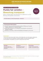 Vorschau - Arbeitsblätter - Punkteverteilung transparent – für LiV - Deckblatt