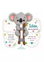 Vorschau - Mal- und Bastelvorlagen - Stifte-Halter: Koala - Deckblatt