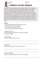 Vorschau - Stundenentwürfe - Lesetraining Wintersport | Leseverständnis Klasse 3 - Seite 3