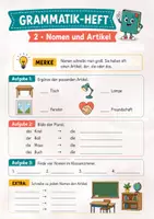 Vorschau - Arbeitsblätter - Grammtik-Heft Deutsch Grundschule/ Klasse 5 - Seite 1