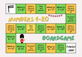 Vorschau - Spiele - English Boardgame numbers 1-20 / Brettspiel - Seite 1