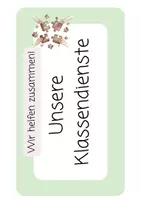Vorschau - Poster - Klassendienste in der Grundschule - Seite 1