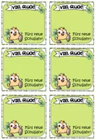 Vorschau - Bildkarten - Grüße zum Schulstart, 2. Halbjahr & Neujahr | Glückskärtchen | Glücksbringer-Grundschule - Seite 2