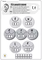 Vorschau - Spiele - Buchstabeneinführung T - Buchstabe T - Hörspaziergang T mit Differenzierung - Seite 2