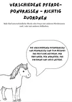 Vorschau - Arbeitsblätter - Pferde & Ponys - Mein erstes Wissenspaket - Seite 1