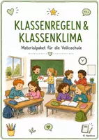 Vorschau - Arbeitsblätter - Klassenregeln Und Klassenklima - Deckblatt