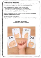 Vorschau - Bildkarten - Deutsches Fingeralphabet DGS Bildkarten – Alphabet (farbig & schwarz-weiß) - Seite 3
