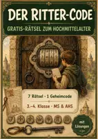 Vorschau - Arbeitsblätter - Der Ritter-Code – Rätsel zum Hochmittelalter mit Geheimcode 3.–4. Klasse MS & GymnasiumAHS Freebie mit Lösungen - Deckblatt