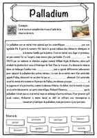 Aperçu - Inclusion - Palladium – Fiche : texte à trous, compréhension orale et mots mêlés - Page 1