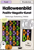 Vorschau - Mal- und Bastelvorlagen - Halloween Kunst basteln – Positiv-Negativ-Bild | Bastelvorlagen Grundschule - Deckblatt
