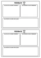 Vorschau - Arbeitsblätter - Feedback - Rückmeldung an die Lehrkraft - Deckblatt