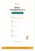 Vorschau - Unterrichtsreihen - Zahlen schreiben: Schnupperkurs mit Finn dem Schulfuchs - Deckblatt