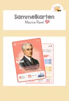 Vorschau - Spiele - Komponisten-Sammelkarte: Maurice Ravel - Deckblatt