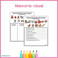 Vista previa - Hojas de trabajo - Memoria visual - Portada