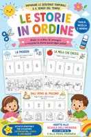 anteprima - Esercizi - Storie in sequenza - Imparare le sequenze temporali e il senso del tempo - Pagina di copertina