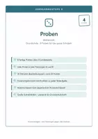 Vorschau - Test - Proben Mathematik Klasse 4 Grundschule - Deckblatt