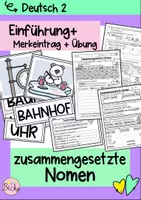 Vorschau - Unterrichtsreihen - Zusammengesetzte Nomen - Deckblatt