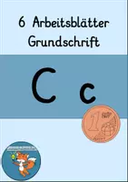 Vorschau - Unterrichtsreihen - Arbeitsblätter C Grundschrift Wochenplan Buchstabeneinführung - Deckblatt