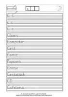 Vorschau - Unterrichtsreihen - Arbeitsblätter C Grundschrift Wochenplan Buchstabeneinführung - Seite 3