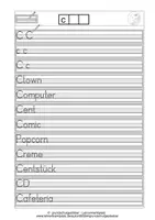 Vorschau - Unterrichtsreihen - Arbeitsblätter C Druckschrift Wochenplan Buchstabeneinführung - Seite 3