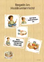 Vorschau - Präsentationen/Tafelbilder - Regeln im Musikunterricht - Deckblatt