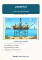 Vorschau - Mal- und Bastelvorlagen - Die Bohrinsel – Lesespurgeschichte mit Rätselaufgaben (Klasse 9) - Seite 2