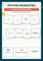 Vorschau - Spiele - Physik-Merkspiel Elektrizitätslehre – Schaltzeichen erkennen & zuordnen | 24 Kärtchen - Deckblatt
