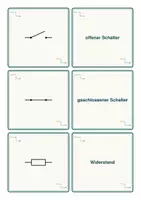 Vorschau - Spiele - Physik-Merkspiel Elektrizitätslehre – Schaltzeichen erkennen & zuordnen | 24 Kärtchen - Seite 2