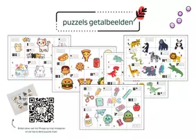Voorbeeld - puzzel getalbeelden - Voorblad