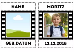Vorschau - Mal- und Bastelvorlagen - Geburtstagskalender Filmstar - Seite 1