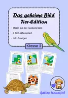 Vorschau - Arbeitsblätter - Materialpaket: Das geheime Bild (Hundertertafel) - Seite 1