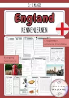 Vorschau - Unterrichtsreihen - England kennenlernen // Leseverständnis // Projektarbeit - Deckblatt