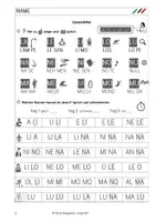 Vorschau - Arbeitsblätter - Silben lesen, aus: Buchstaben einführen: Tipps & KVs - Seite 1