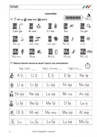 Vorschau - Arbeitsblätter - Silben lesen, aus: Buchstaben einführen: Tipps & KVs - Seite 2