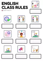 Aperçu - Préparation de séance / Séance complète - Jeux de rentrée - English Classroom Rules - Memory - cycle 3 - Consignes CUA - Page 2