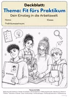 Vorschau - Mal- und Bastelvorlagen - Deckblatt Schülerpraktikum | Praktikum & Berufsorientierung - Deckblatt