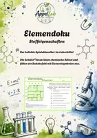 Vorschau - Arbeitsblätter - Elemendoku Stoffeigenschaften für den Anfangsunterricht - Deckblatt