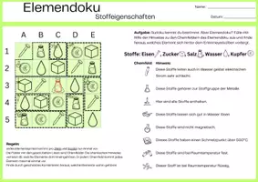 Vorschau - Arbeitsblätter - Elemendoku Stoffeigenschaften für den Anfangsunterricht - Seite 2