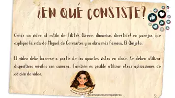 Vista previa - Unidades / Secuencias / Situaciones de Aprendizaje - Cervantes en tik tok - página 1