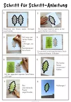 Vorschau - Mal- und Bastelvorlagen - Herbstlicher Fensterschmuck - Bastelvorlage mit und ohne Tonpapier (inkl. Videoanleitung) - Seite 3