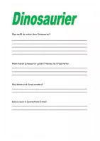 Vorschau - Arbeitsblätter - Alles rund um Dinosaurier - mit Lösung - Seite 1