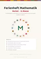 Vorschau - Arbeitsblätter - Ferienheft Mathe 6. Klasse Herbst - mit Lernkontrolle - Deckblatt
