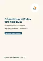 Vorschau - Merkblätter - Präventions-Leitfaden fürs Kollegium - Deckblatt